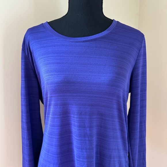 *DANSKIN NOW* Purple Long Sleeve Shirt Size Large (12-14) - Picture 2 of 7